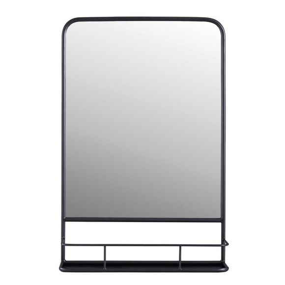 20" x 30" Pharmacy Mirror with Metal Shelf Mirror Pewter - Threshold - Open Box - Picture 1 of 1